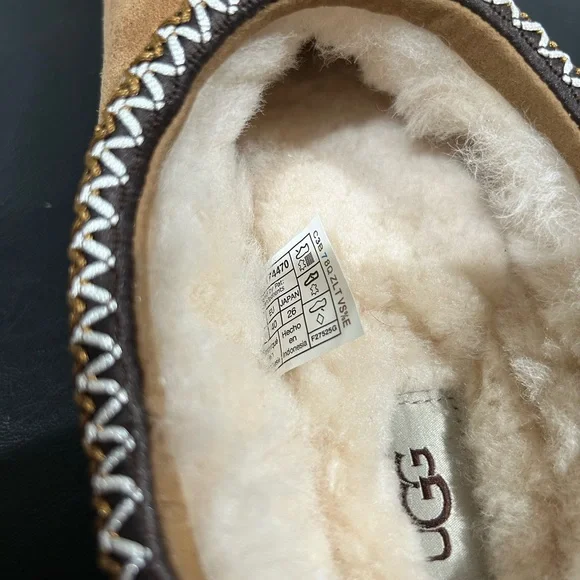 UGG Tasman ll Chestnut Suede Slip-On Slipper size 9 LIKE NEW - Picture 9 of 14